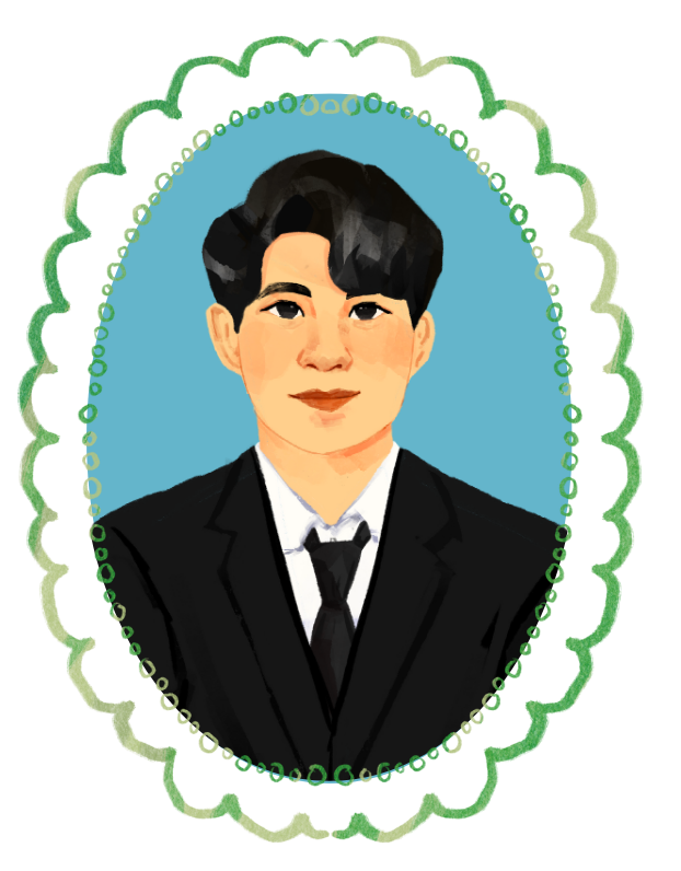 yellow green watercolor flowers wedding invitation (6)